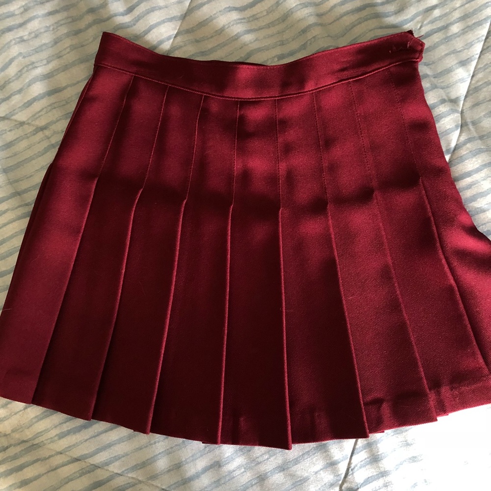 American Apparel Tennis Styler Skirt Marooon